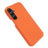 Samsung Galaxy A34 5G Skal Äkta Läder Orange