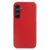 Samsung Galaxy A34 5G Skal Äkta Läder Röd