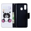 Samsung Galaxy A40 Kotelo PU-nahka Aihe Makea Panda