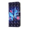 Samsung Galaxy A41 Suojakotelo Motiv Sininen Fjäril på MörkSininentt