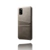 Samsung Galaxy A41 Kuori Kaksi Korttitaskua Harmaa