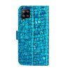 Samsung Galaxy A42 5G Suojakotelo Krokotiilikuvio Glitter Sininen