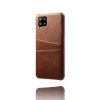 Samsung Galaxy A42 5G Suojakuori Kaksi Korttitaskua Ruskea