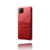 Samsung Galaxy A42 5G Suojakuori Kaksi Korttitaskua Punainen