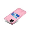 Samsung Galaxy A42 5G Suojakuori Kaksi Korttitaskua Vaaleanpunainen