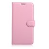 Samsung Galaxy A5 2017 Kotelo Litchi Vaaleanpunainen