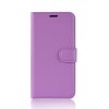Samsung Galaxy A51 5G Kotelo Litchi Korttitasku Violetti