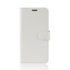 Samsung Galaxy A51 Kotelo Litchi Valkoinen