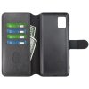 Samsung Galaxy A51 Kotelo Detachable Wallet Case Musta
