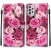 Samsung Galaxy A52/A52s 5G Kotelo Aihe Vaaleanpunainen Ruusut