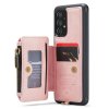 Samsung Galaxy A52/A52s 5G Kuori C20 Korttitaskulla Kuviollisella Vaaleanpunainen
