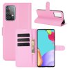 Samsung Galaxy A52/A52s 5G Kotelo Litchi Vaaleanpunainen