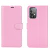 Samsung Galaxy A52/A52s 5G Kotelo Litchi Vaaleanpunainen