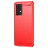 Samsung Galaxy A53 5G Kuori Harjattu Hiilikuiturakenne Punainen