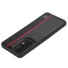 Samsung Galaxy A53 5G Kuori Hiilikuiturakenne Punainen raita Musta