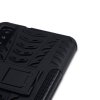 Samsung Galaxy A7 2018 MobilSuojakuori DäckKuvio Stativ TPU-materiaali-materiaali Kovamuovi Musta