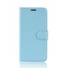 Samsung Galaxy A71 Kotelo Litchi Sininen