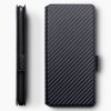 Samsung Galaxy A80 Suojakotelo Korttitasku Low Profile Hiilikuiturakenne Musta