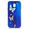 Samsung Galaxy J3 2017 Suojakuori TPU-materiaali-materiaali Sininen Fjärilar