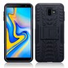 Samsung Galaxy J6 Plus 2018 MobilSuojakuori DäckKuvio Stativ TPU-materiaali-materiaali Kovamuovi Musta