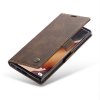 Samsung Galaxy Note 20 Suojakotelo Retro Flip Tummanruskea