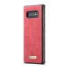 Samsung Galaxy S10 Kotelo PU-nahka Flip Irrotettava Kuori Punainen