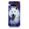 Samsung Galaxy S10 Skal Självlysande Motiv Vit Hund