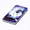 Samsung Galaxy S10 Skal Självlysande Motiv Vit Hund