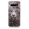 Samsung Galaxy S10 Skal Självlysande Motiv Vit Tiger