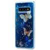 Samsung Galaxy S10 Kuori Kultaiset yksityiskohdat Aihe Perhonen Sininen