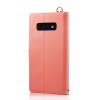 Samsung Galaxy S10E Suojakotelo Hihna Täpläkuviolla Vaaleanpunainen