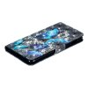 Samsung Galaxy S10E Kotelo PU-nahka Aihe Sininen Perhonen