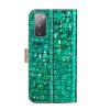 Samsung Galaxy S20 FE Suojakotelo Krokotiilikuvio Glitter Vihreä