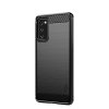 Samsung Galaxy S20 FE Suojakuori Harjattu Hiilikuiturakenne Musta