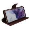 Samsung Galaxy S20 Kotelo Fancy Diary Series Musta Ruskea