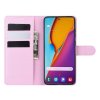 Samsung Galaxy S20 Plus Kotelo Litchi Vaaleanpunainen