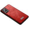 Samsung Galaxy S20 Plus Kuori Nahkarakenne Punainen