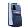Samsung Galaxy S20 Kuori Kaksi Korttitaskua Sininen