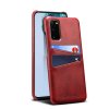 Samsung Galaxy S20 Kuori Kaksi Korttitaskua Punainen