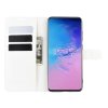 Samsung Galaxy S20 Ultra Kotelo Litchi Valkoinen