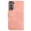 Samsung Galaxy S21 Kotelo Kukkakuvio Vaaleanpunainen