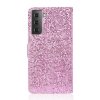 Samsung Galaxy S21 Suojakotelo Glitter Stripe Ruusukulta