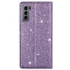 Samsung Galaxy S21 Plus Kotelo Glitter Violetti