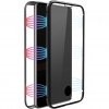 Samsung Galaxy S21 Kuori 360° Real Glass Case Musta Läpinäkyvä