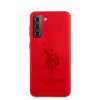 Samsung Galaxy S21 Kuori Logolla Punainen