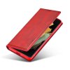Samsung Galaxy S21 Ultra Kotelo Korttitasku Ulkopuoli Punainen