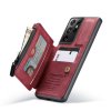 Samsung Galaxy S21 Ultra Kuori C20 Korttitaskulla Kuviollisella Punainen