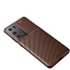 Samsung Galaxy S21 Ultra Suojakuori Hiilikuiturakenne Ruskea