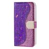 Samsung Galaxy S22 Kotelo Krokotiilikuvio Glitter Violetti