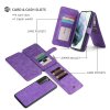 Samsung Galaxy S22 Kotelo Mobiili lompakko Irrotettava Kuori Violetti